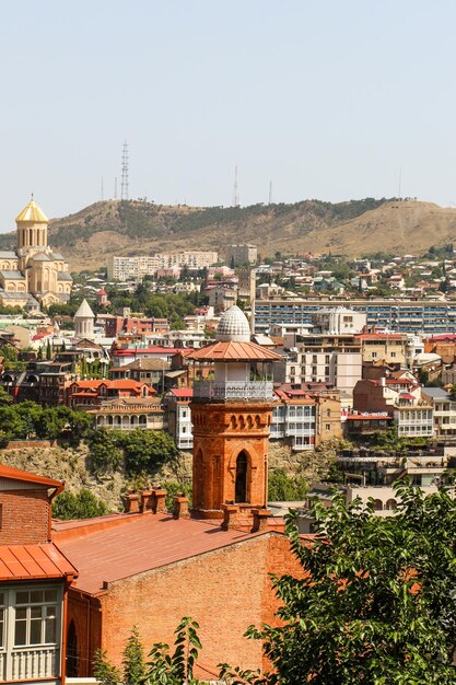 Beautiful panoramic view of Tbilisi