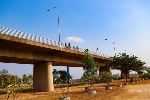 A beautiful panoramic view of Vientiane city in Laos