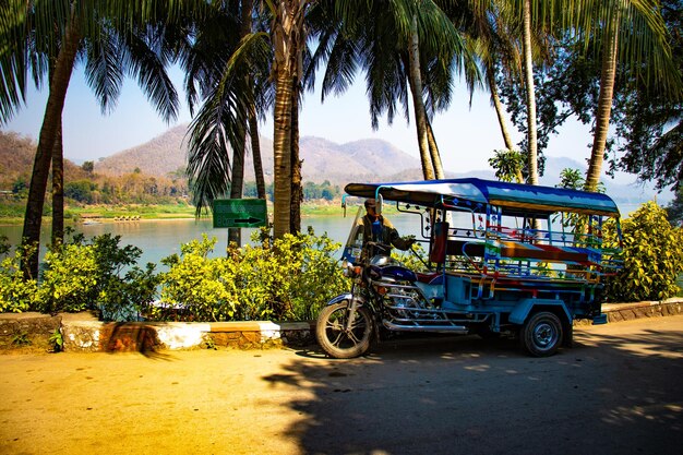 A beautiful panoramic view of Vientiane city located in Laos