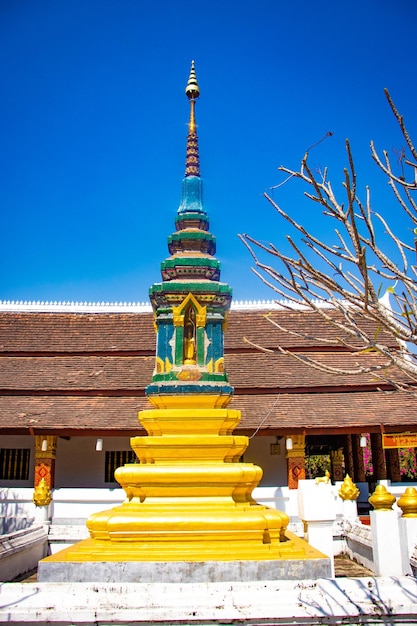 A beautiful panoramic view of Vientiane city located in Laos