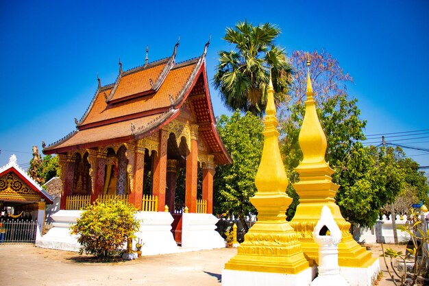 A beautiful panoramic view of Vientiane city located in Laos