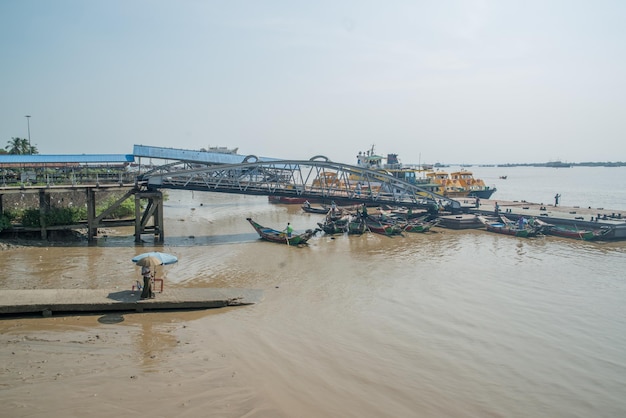 A beautiful panoramic view of Yangon Myanmar