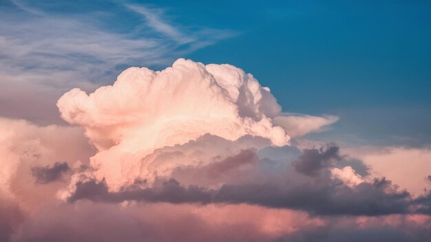 Photo beautiful pastel cloud and sky