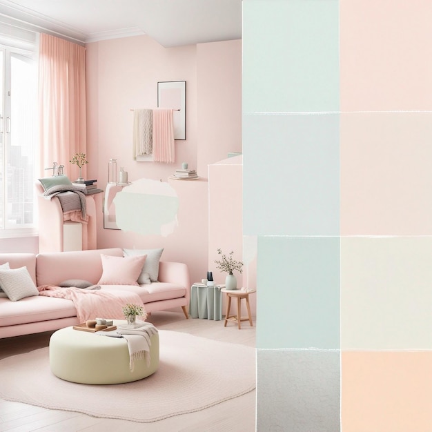 A beautiful pastel color schemes homes interior design