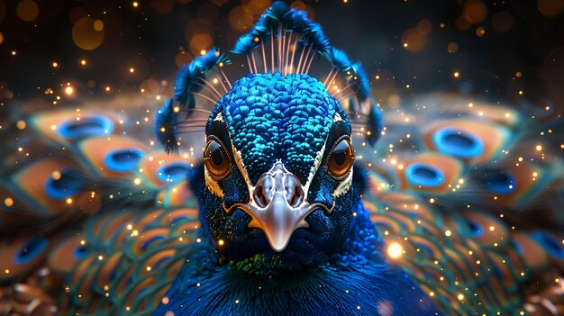 Foto beautiful peacock