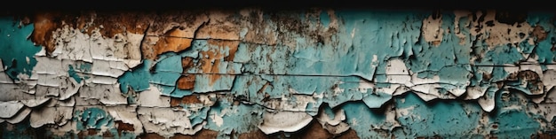 Beautiful Peeling Paint Texture Background Pattern Generative AI