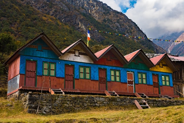Beautiful Phaley Foley Village Community in Himalayan Landscape of Kanchenjunga Taplejung Nepal