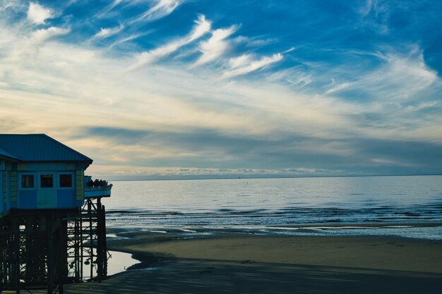 Photo beautiful photo of the beach in blackpool