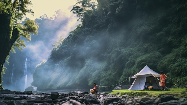 beautiful photo of the camp scene