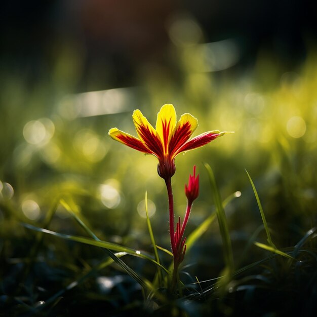 A beautiful photography of tulips bloom flower and filed of flower plant