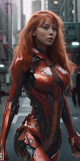 Beautiful Photorealistic Portrait Asuka Langley