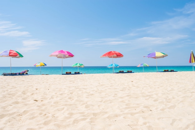 아름다운 푸켓 태국 여름 해변