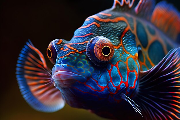 A beautiful picture of a mandarin fish