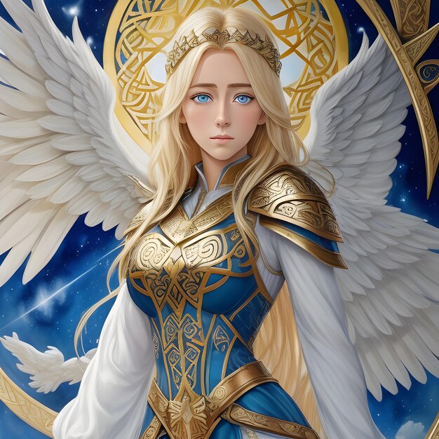 a beautiful picture of a woman with wings