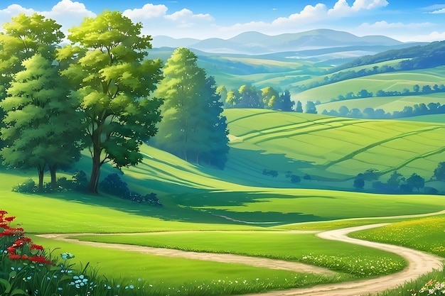 beautiful piece of nature in daylight peaceful country side