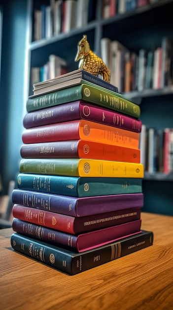 A beautiful pile of books for book lovers