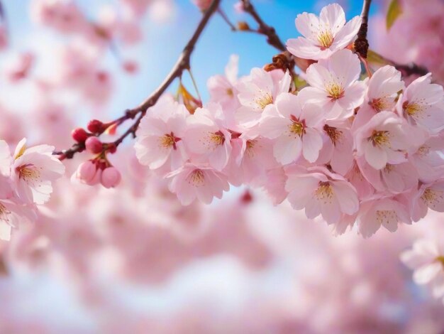 Beautiful pink cherry blossom