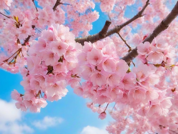 Beautiful pink cherry blossom