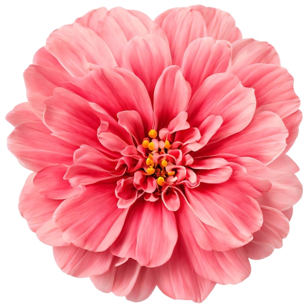 A beautiful pink flower isolated on white background