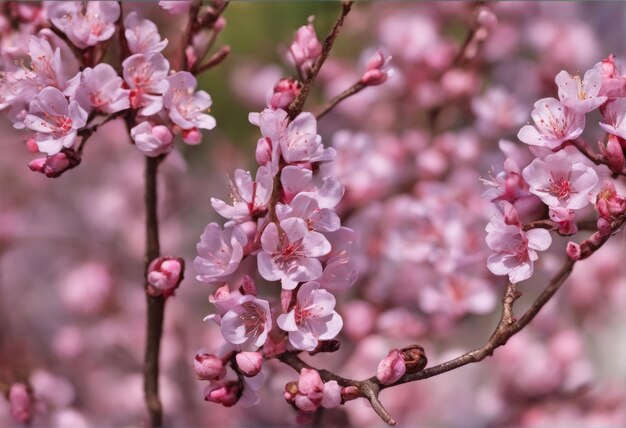 Photo beautiful pink flowers in the gardenbeautiful pink flowers in the garden