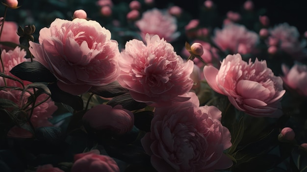 Красивые розовые цветы