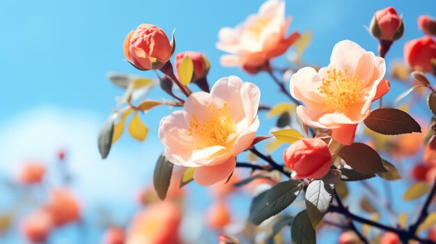 写真 美しいピンクの桃の木の花