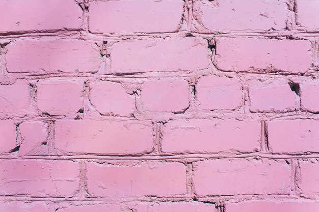 Photo beautiful pink purple brick wall with white grout colorful background abstract texture for copy space