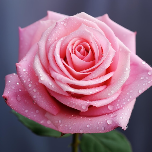 Beautiful pink rose closeup