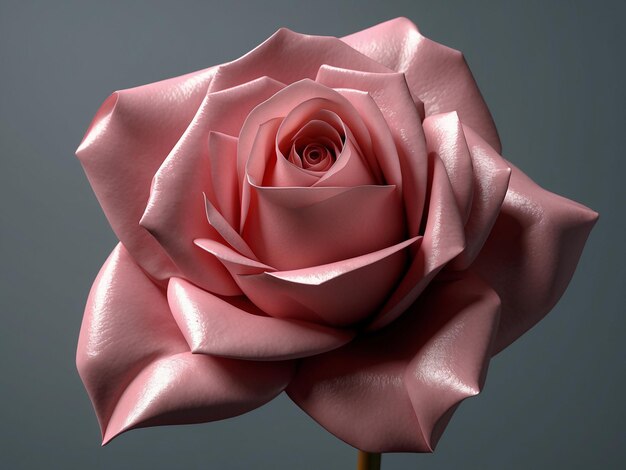 Photo beautiful pink rose in studio