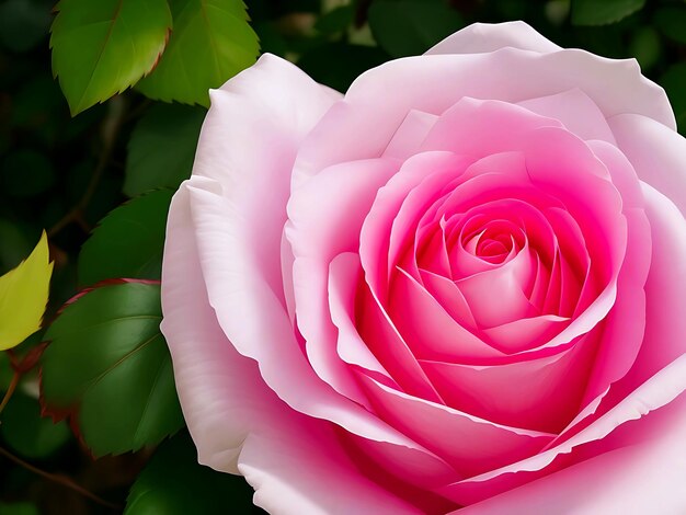 beautiful pink and white rose