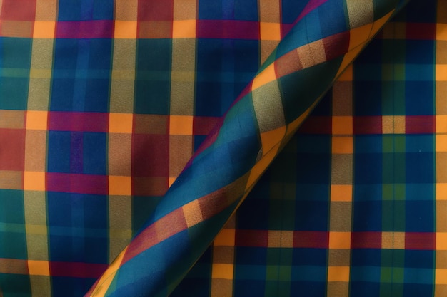 A beautiful plaid pattern background Scottish tartan A Fabric pattern Generative AI