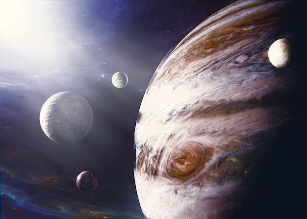 Photo beautiful planets in space