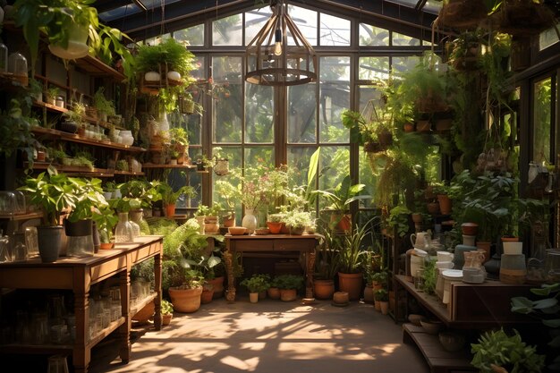 A beautiful plant nursery display