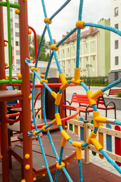 Beautiful playground in the residential building