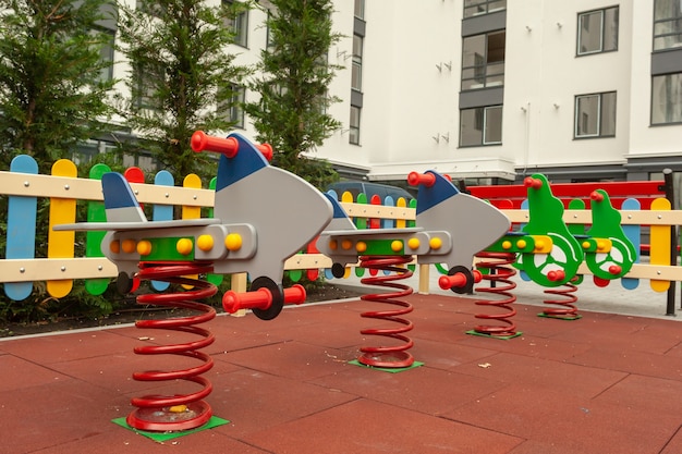 Beautiful playground in the residential building