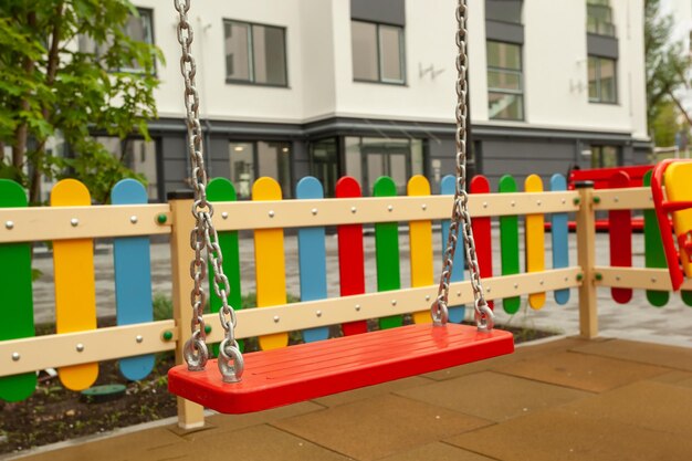 Beautiful playground in the residential building