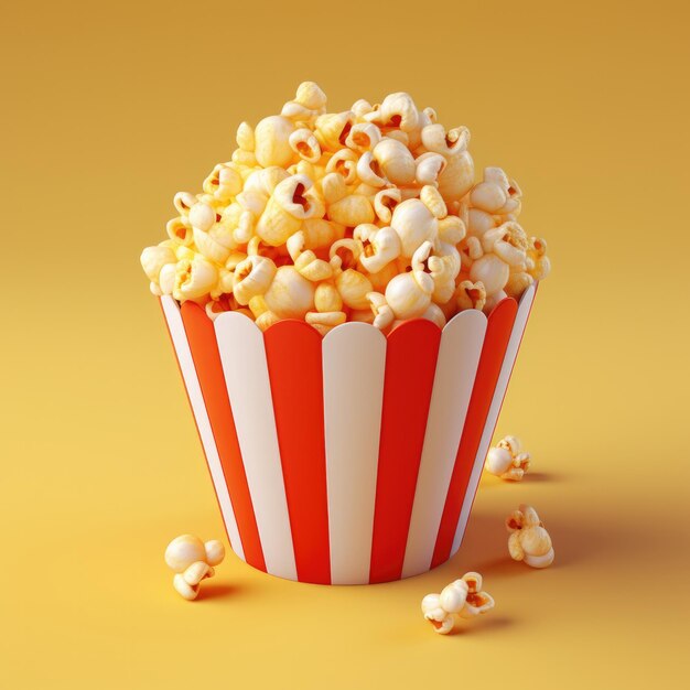 Beautiful popcorn image illustration