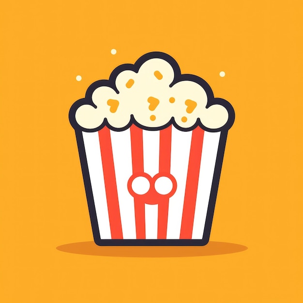 Foto bella illustrazione di popcorn