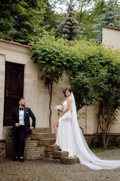 beautiful portrait of the bride and groom