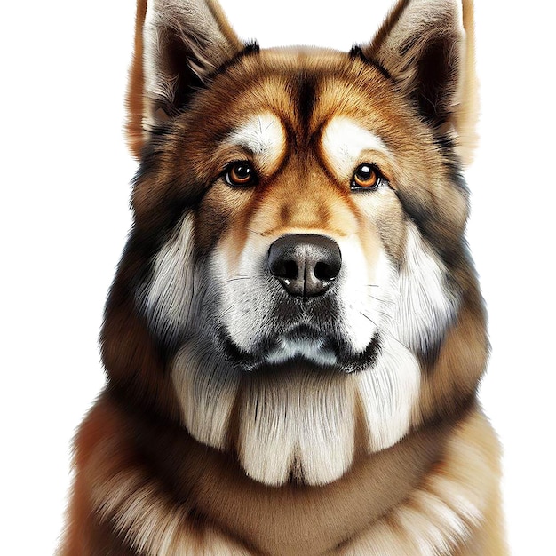 Beautiful portrait of a dog ai vector art digital illustration image