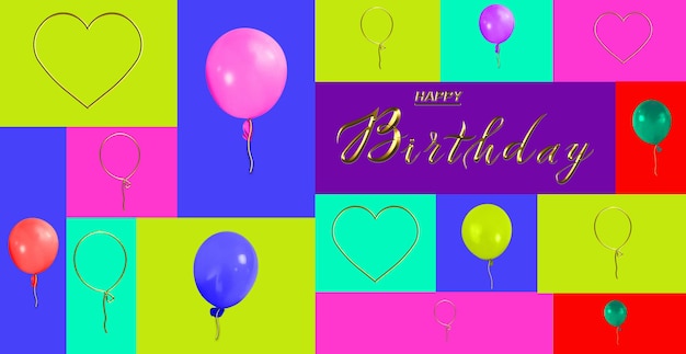 beautiful postcard in the style of minimalism happy birthday