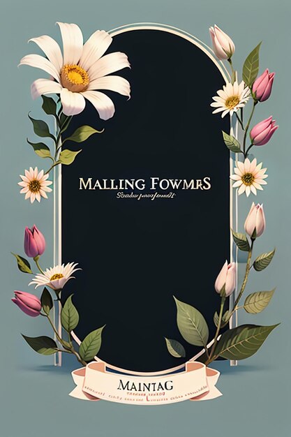 Photo beautiful potted flowers closeup simple background poster cover wallpaper advertising design