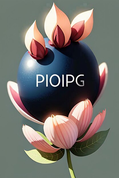 Beautiful potted flowers closeup simple background poster cover wallpaper advertising design