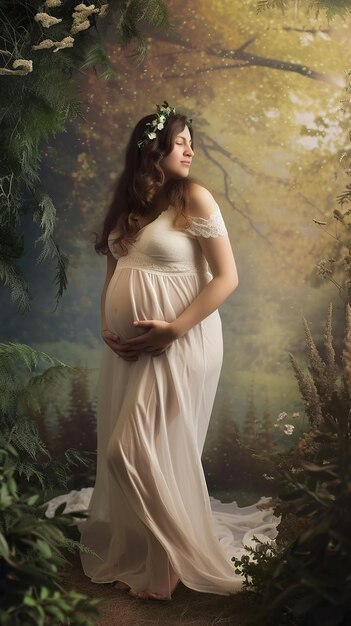 Photo beautiful pregnant woman