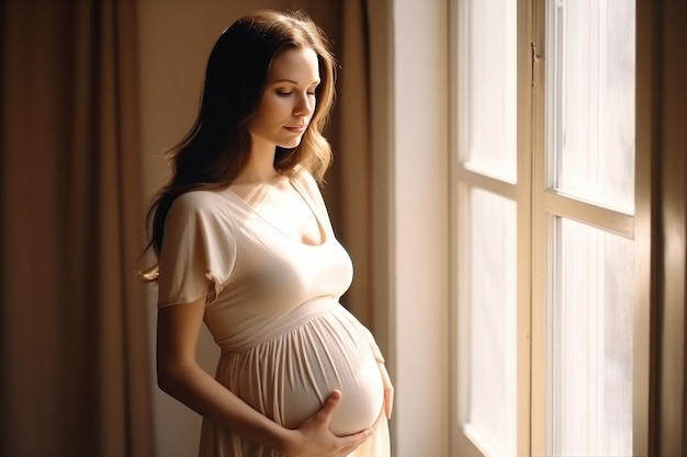 Beautiful pregnant woman