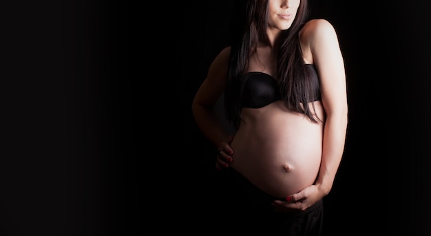 Beautiful pregnant woman 