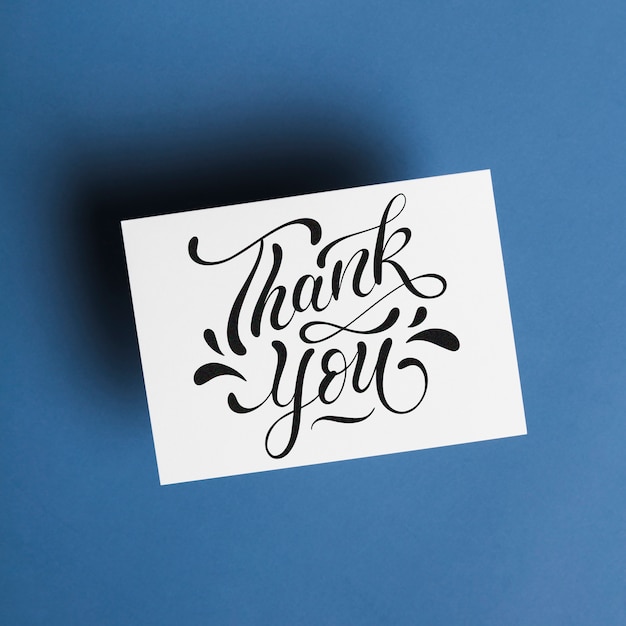 Beautiful professional thank you note