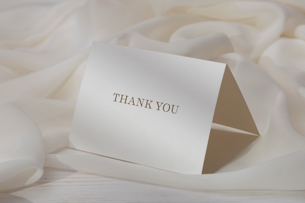 Beautiful professional thank you note