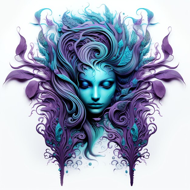 beautiful purple Dark arts clipart illustration