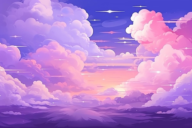 Beautiful purple universe background